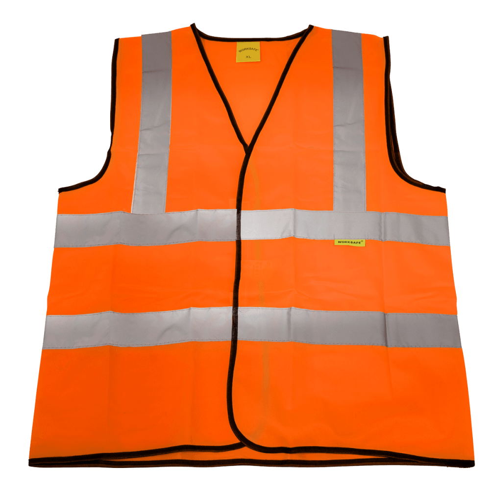 Hi-Vis Orange Waistcoat (Site and Road Use) - X-Large Model No-9812XL