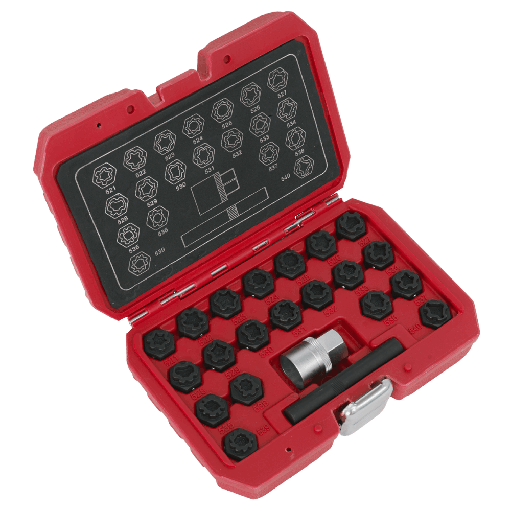 Locking Wheel Nut Key Set 22pc - VAG Model No-SX220