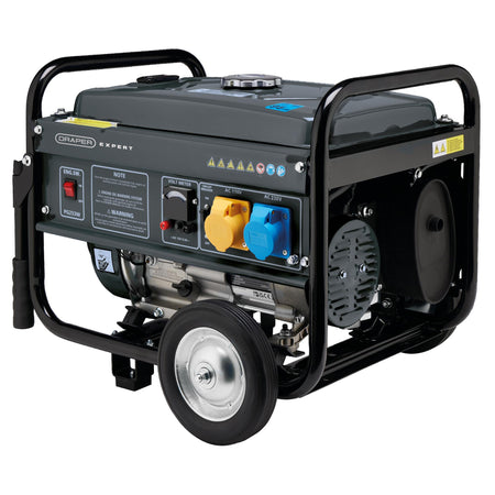 DRAPER Petrol Generator with Wheels (2.2kVA/2.0kW): Model No. PG253W
