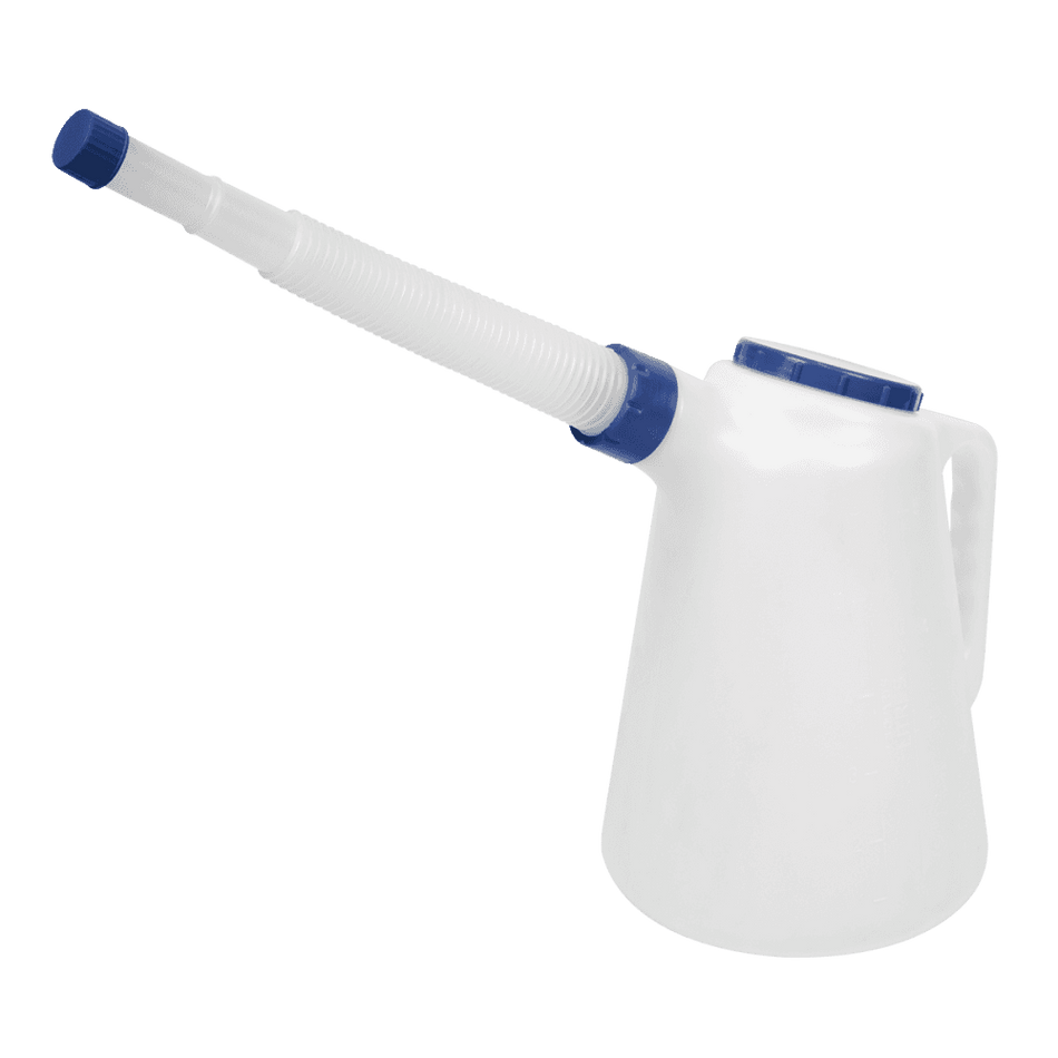 Sealey Oil Container with Blue Lid & Flexible Spout 5L Model No JDL5B