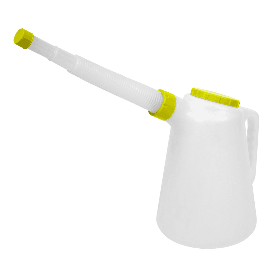 Sealey Oil Container with Lime Lid & Flexible Spout 5L Model No JDL5L