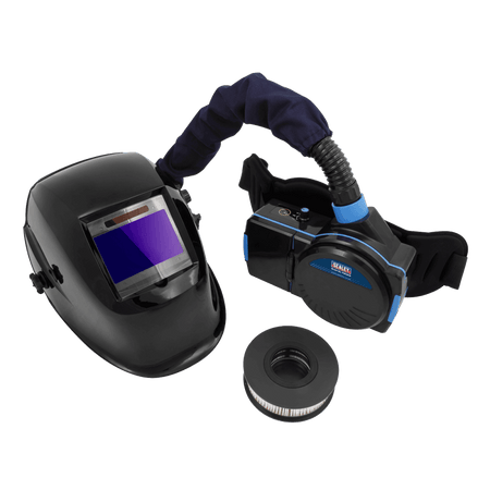 Sealey Welding Helmet with Powered Air Purifying Respirator (PAPR) Auto Darkening Model No PWH616