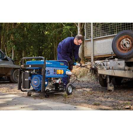 DRAPER Petrol Generator with Wheels (6.5kVA/11kW): Model No. PG68W
