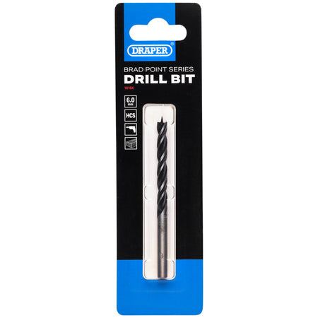 Brad Point Drill Bit, 6.0mm x 95mm: No.DBBP