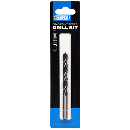 Brad Point Drill Bit, 8.0mm x 110mm: No.DBBP