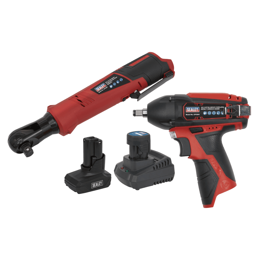 Sealey SV12 Series 2 x 12V Cordless Power Tool Combo Kit Model No- CP1200COMBO8