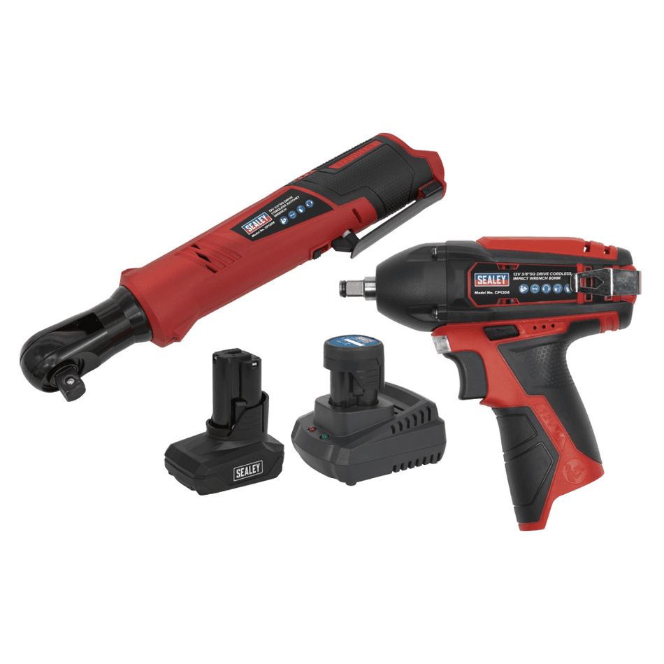 Sealey SV12 Series 2 x 12V Cordless Power Tool Combo Kit Model No- CP1200COMBO8