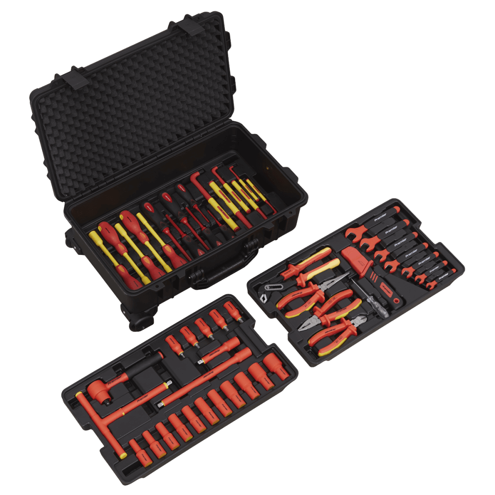 Sealey 1000V Insulated Tool Kit 3/8"Sq Drive 50pc Model No- AK7938