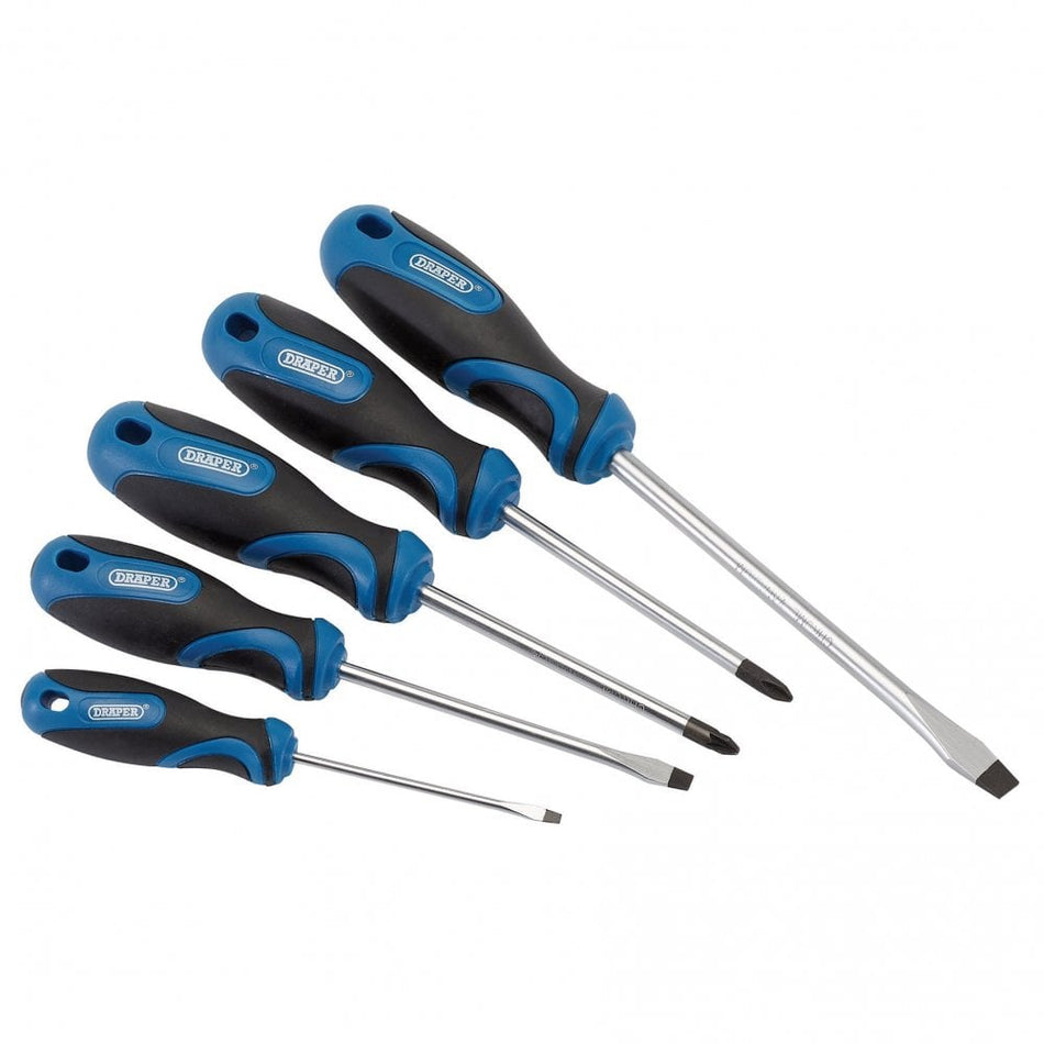 Draper Soft Grip Screwdriver Set (5 Piece) Model No. 865/5B