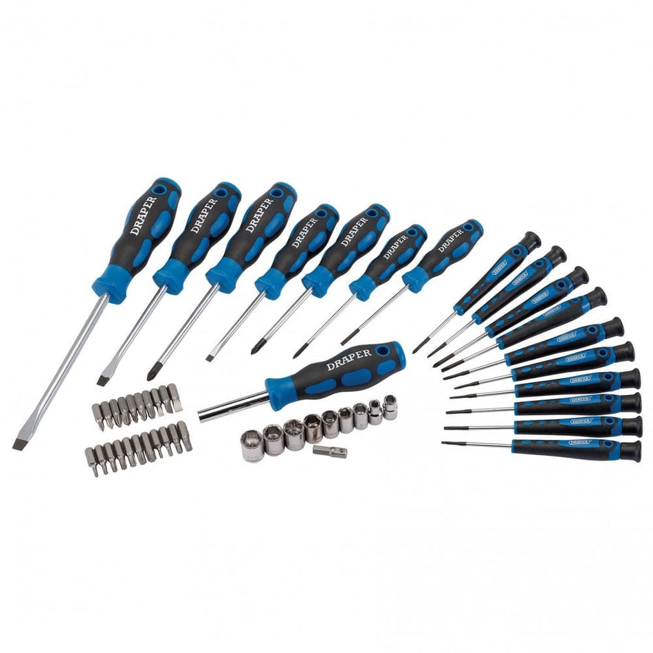 Draper Screwdriver, Socket and Bit Set (49 piece) Model No. 865/49