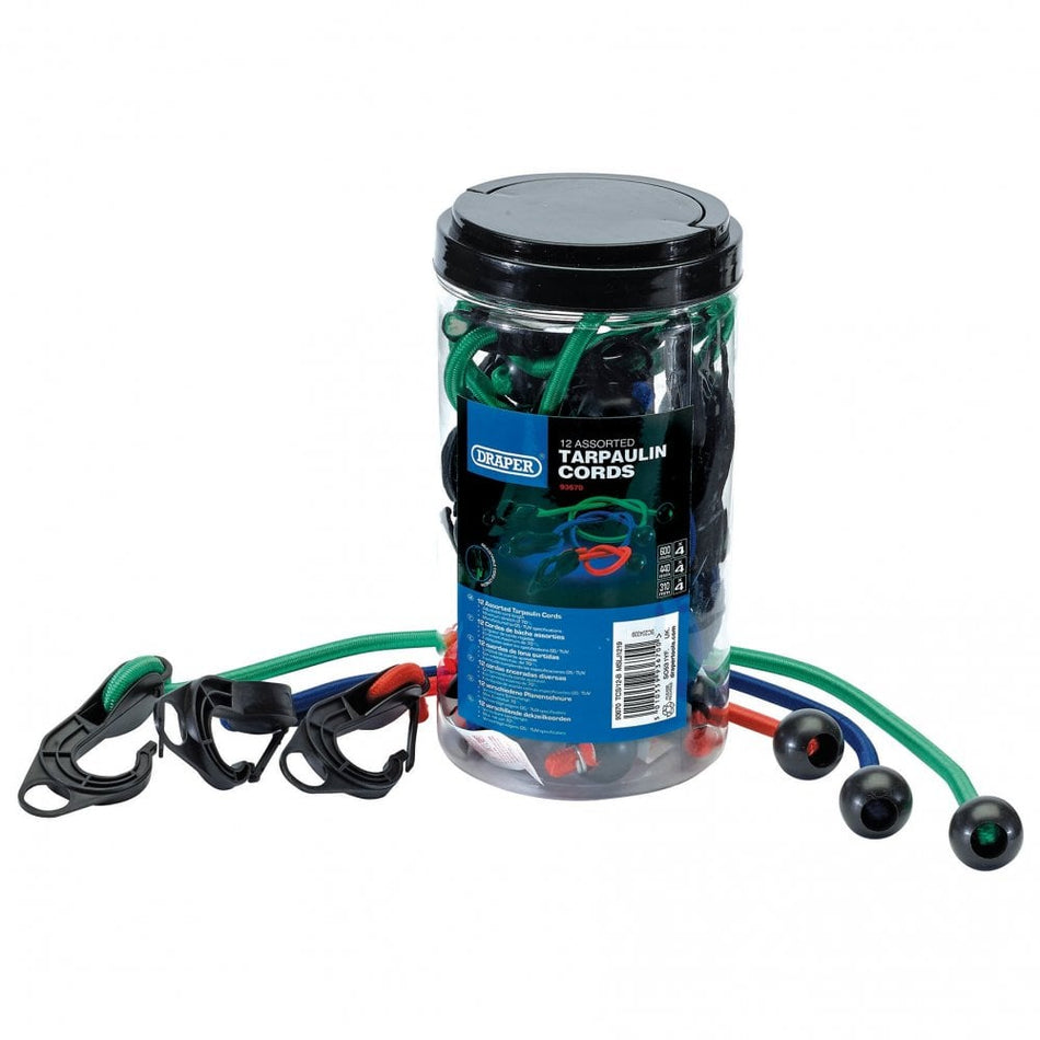 Draper Tarpaulin Cord Set (12 Piece) Model No. TCS/12-B