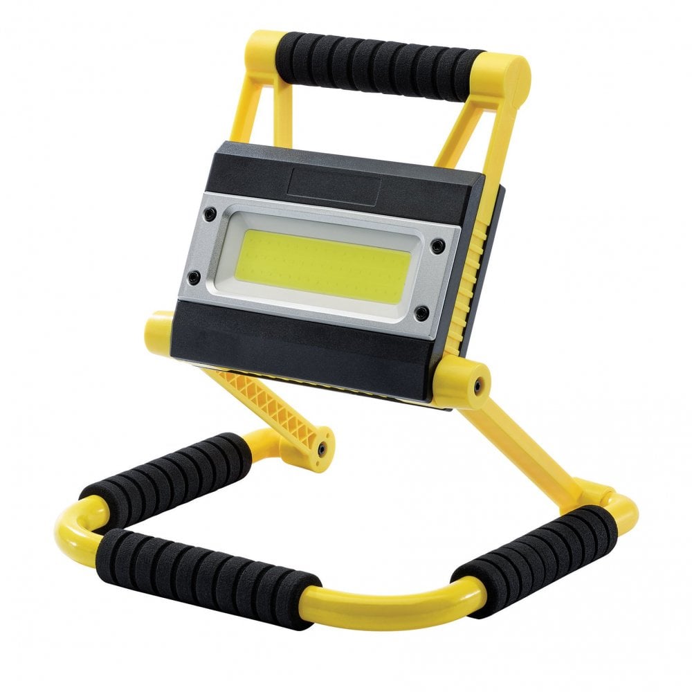 Draper 20W COB LED Rechargeable Folding Work Light and Power Bank - 750 to 1,500 Lumens Model No. RWL20PB
