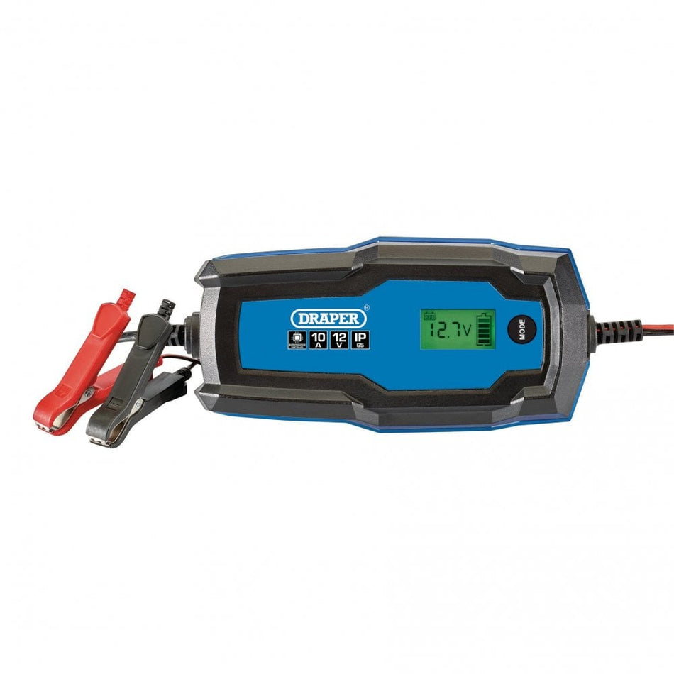 Draper 6/12V Smart Charger and Battery Maintainer, 10A Model No. BCI10