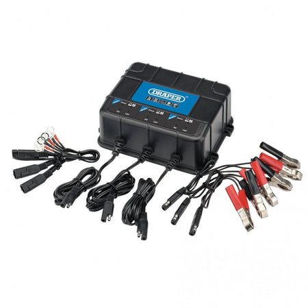 Draper 6V/12V 3 Bank Charger Station Model No. BCPB32