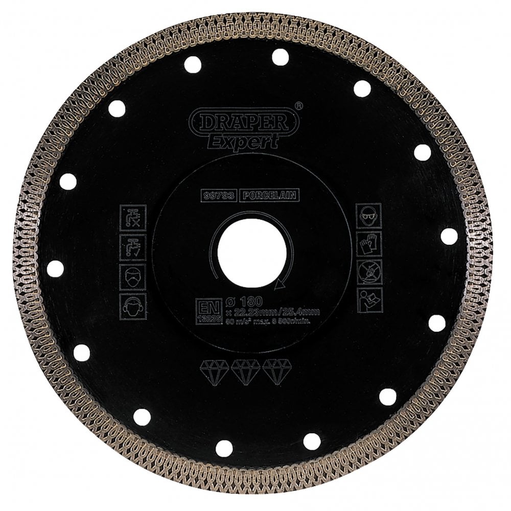 Draper Turbo-X Porcelain Diamond Blade (180mm) Model No. DBX2