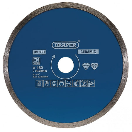 Draper Continuous Diamond Blade (180mm) Model No. DBC3