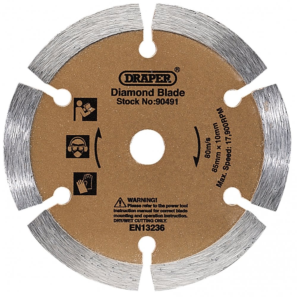 Draper Segmented Diamond Blade (85mm) Model No. DBSRD