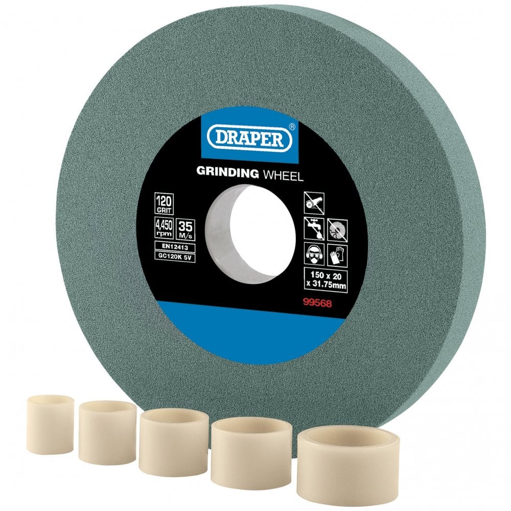 Draper Silicon Carbide Bench Grinding Wheel 120G (150mm x 20mm) Model No. BG15020S