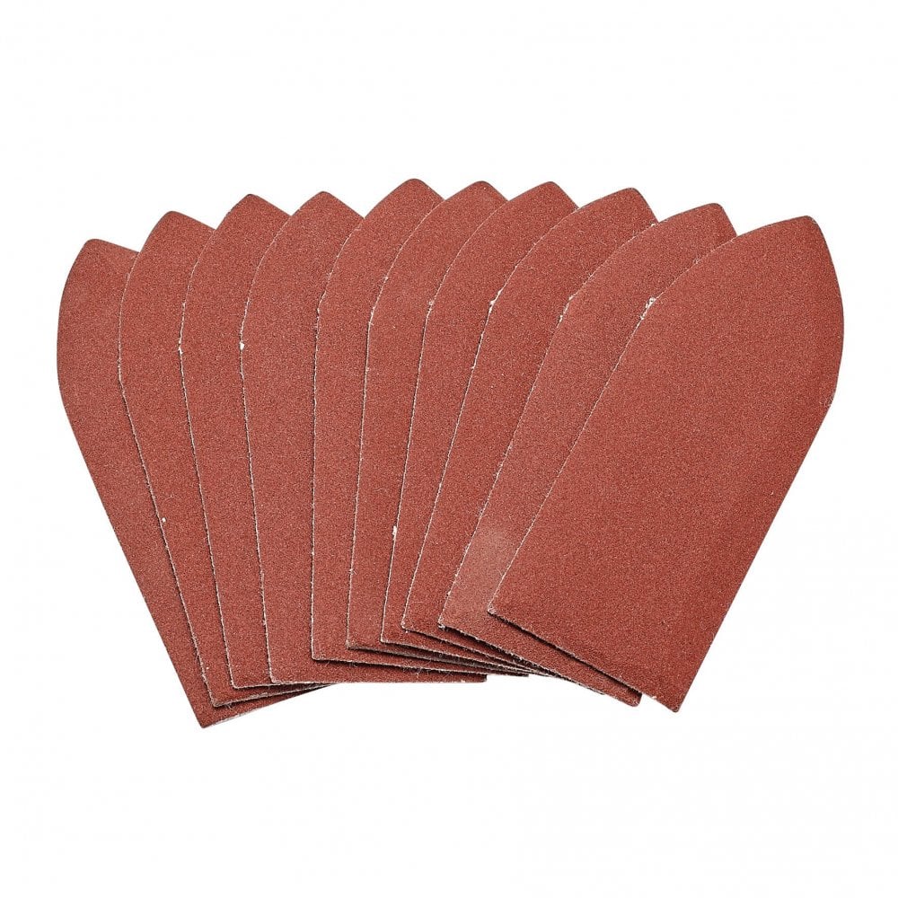 Draper Pack of Ten 240 Grit Hook and Loop Aluminium Oxide Sanding Sheets (32 x 92mm) Model No. APT259