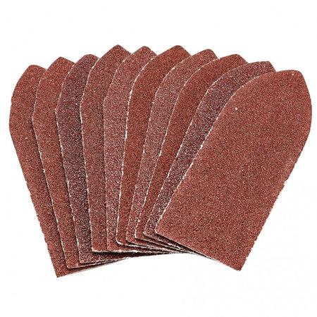 Draper Pack of Ten 60 Grit Hook and Loop Aluminium Oxide Sanding Sheets (32 x 92mm) Model No. APT259