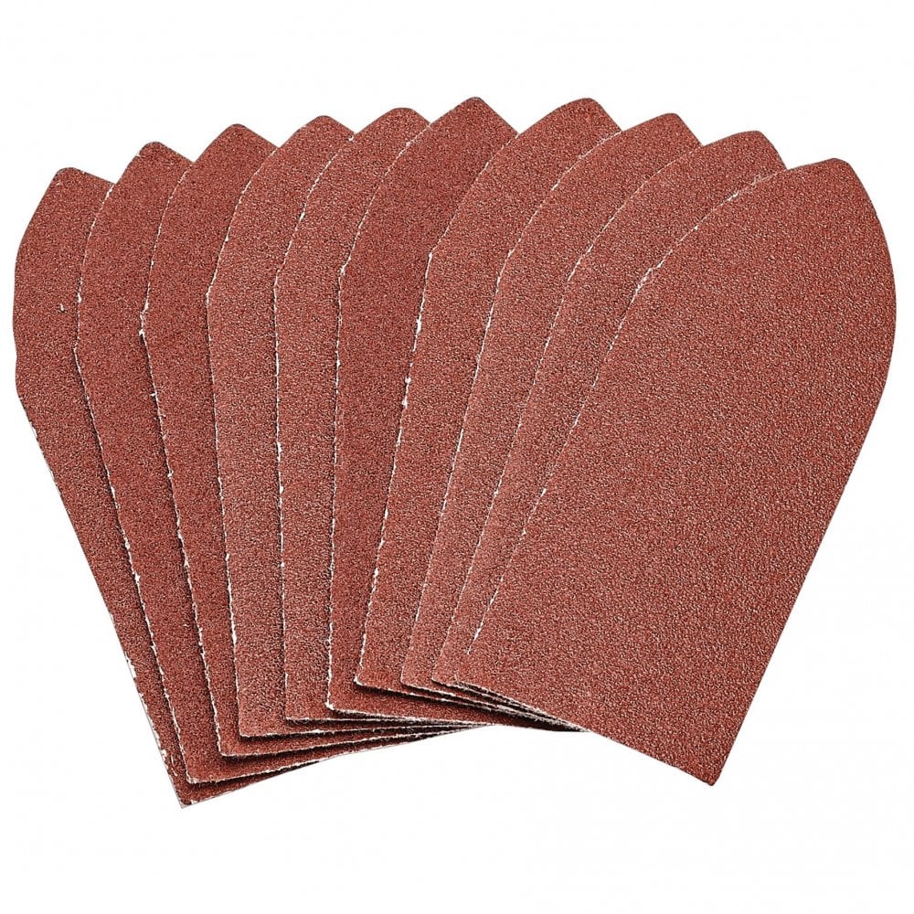 Draper Pack of Ten 120 Grit Hook and Loop Aluminium Oxide Sanding Sheets (32 x 92mm) Model No. APT259