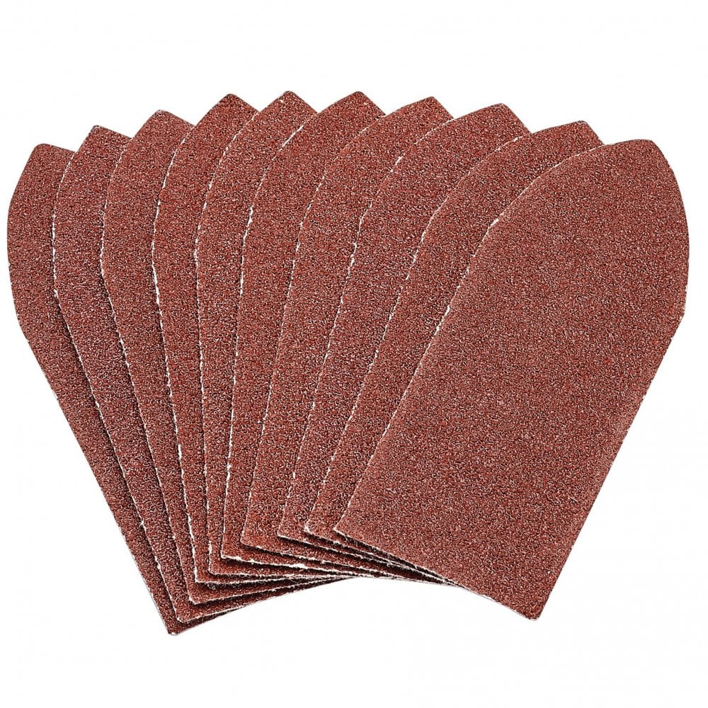 Draper Pack of Ten 80 Grit Hook and Loop Aluminium Oxide Sanding Sheets (32 x 92mm) Model No. APT259