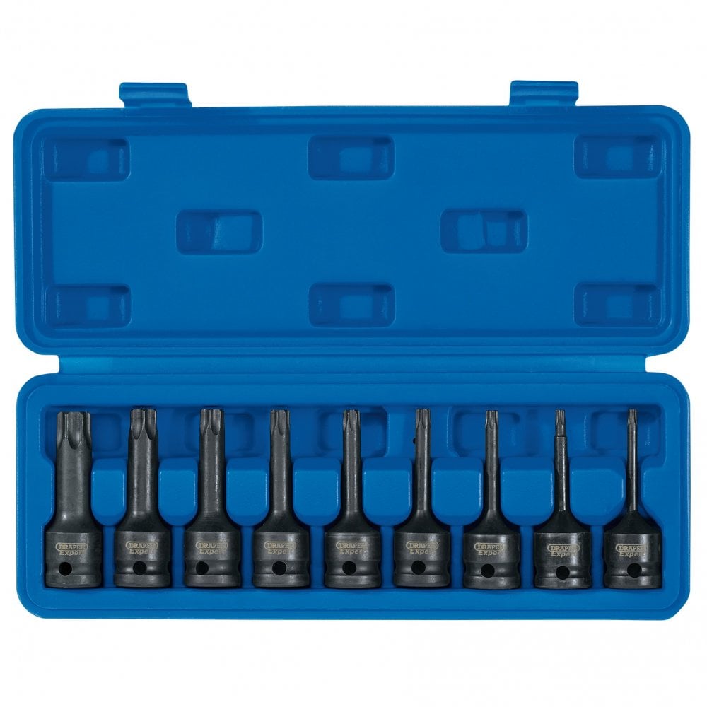Draper 1/28221; Sq. Dr. Draper TX-STAR174; Socket Bit Set (9 Piece) Model No. 410/9/TX