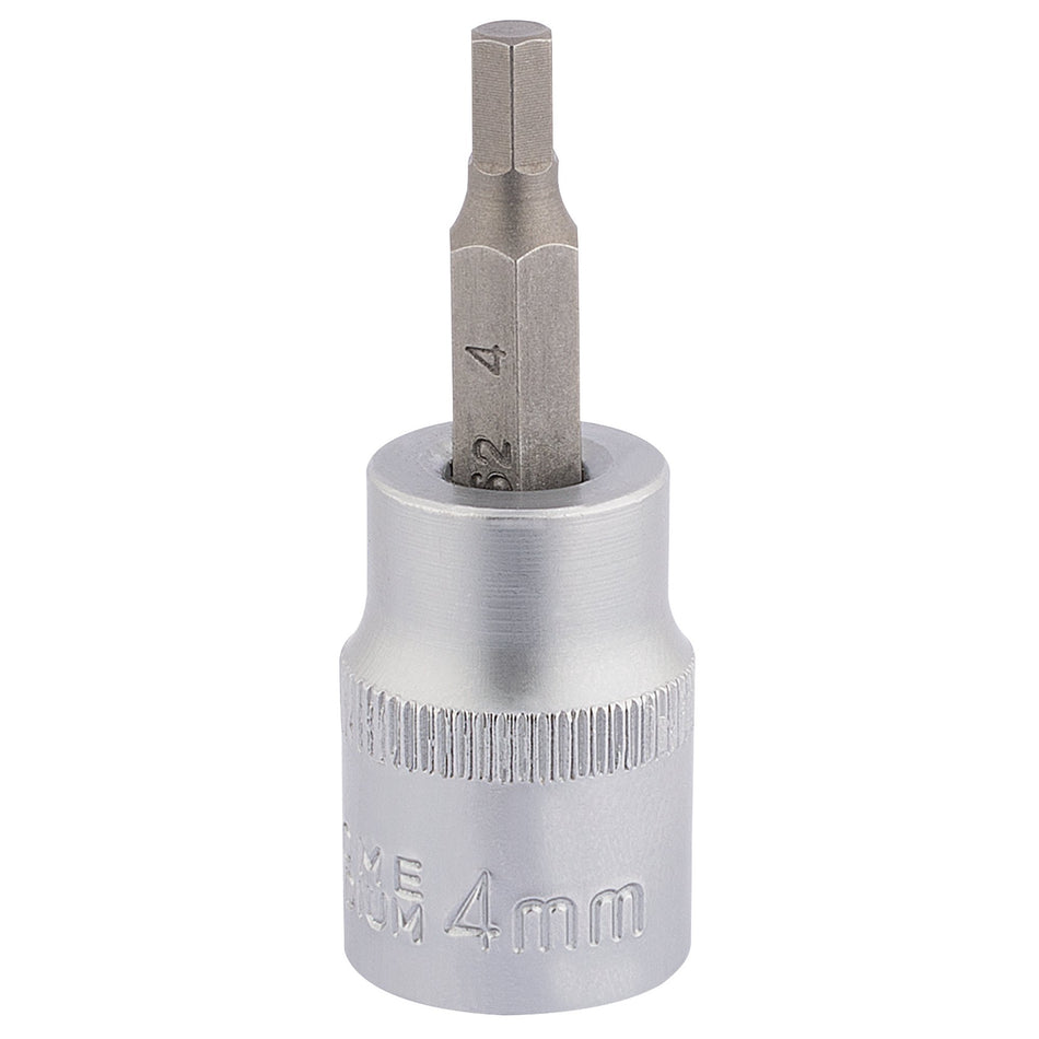 DRAPER 3/8" Square Drive Socket with Hexagonal Bit (4mm) : Model No. D-HEX/B