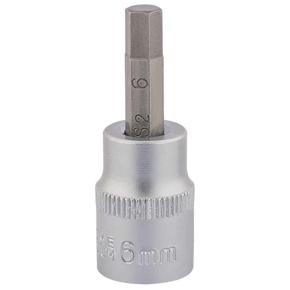 DRAPER 3/8" Square Drive Socket with Hexagonal Bit (6mm) : Model No. D-HEX/B