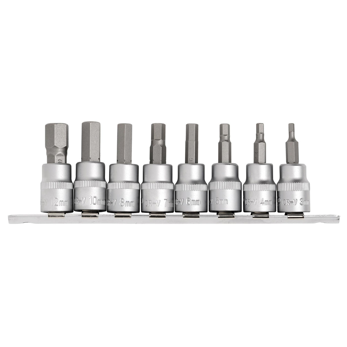 DRAPER 3/8" Sq. Dr. Hexagonal Socket Bit Set (8 piece) : Model No. D-HEX/8/55