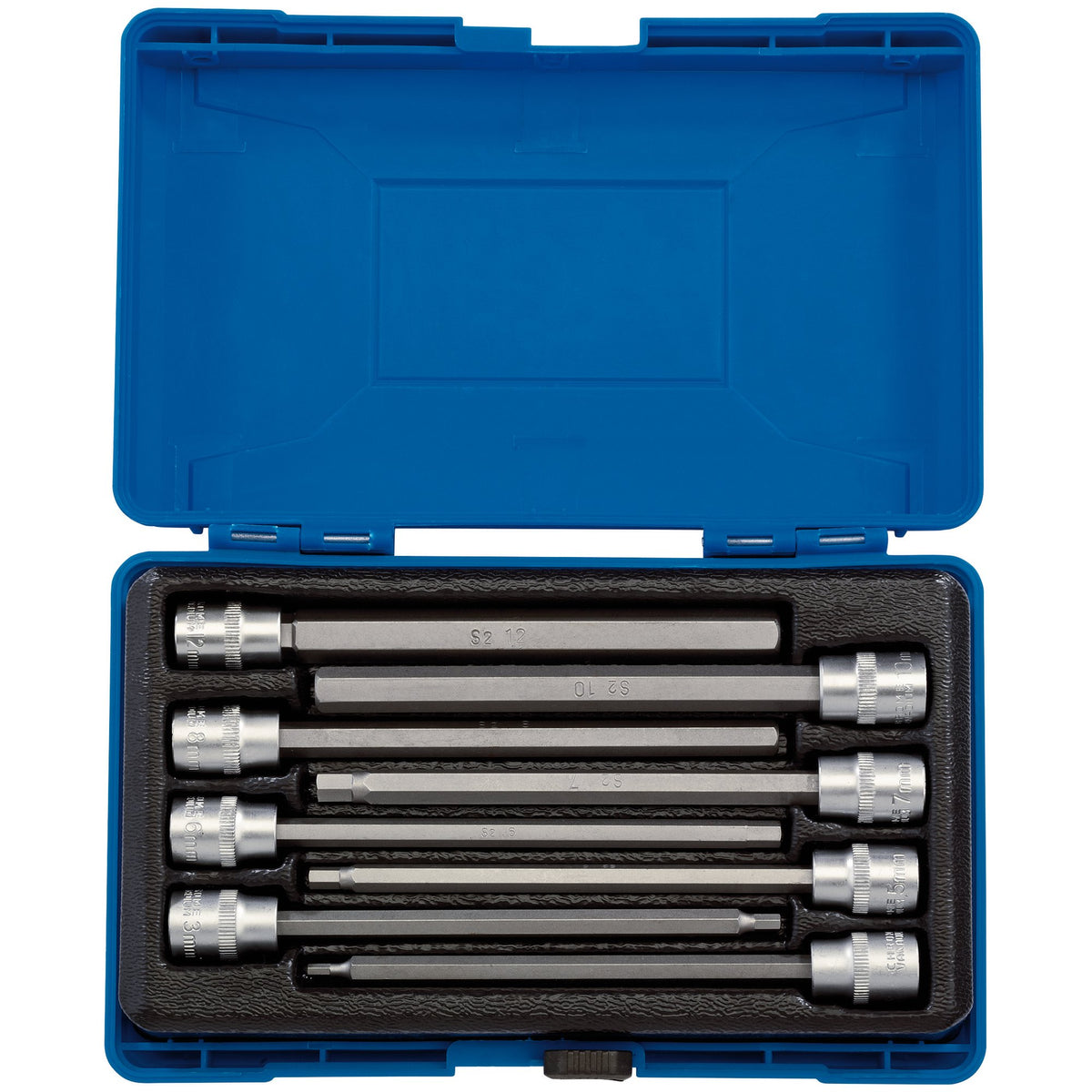 DRAPER 3/8" Sq. Dr. Hexagonal Socket Bit Set (8 piece) : Model No. D-HEX/8/150