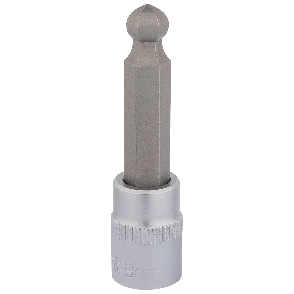 DRAPER 3/8" Sq. Dr. Ball End Hexagonal Socket Bits (9mm) : Model No. D-HEX-BALL/B