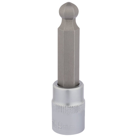DRAPER 3/8" Sq. Dr. Ball End Hexagonal Socket Bits (9mm) : Model No. D-HEX-BALL/B