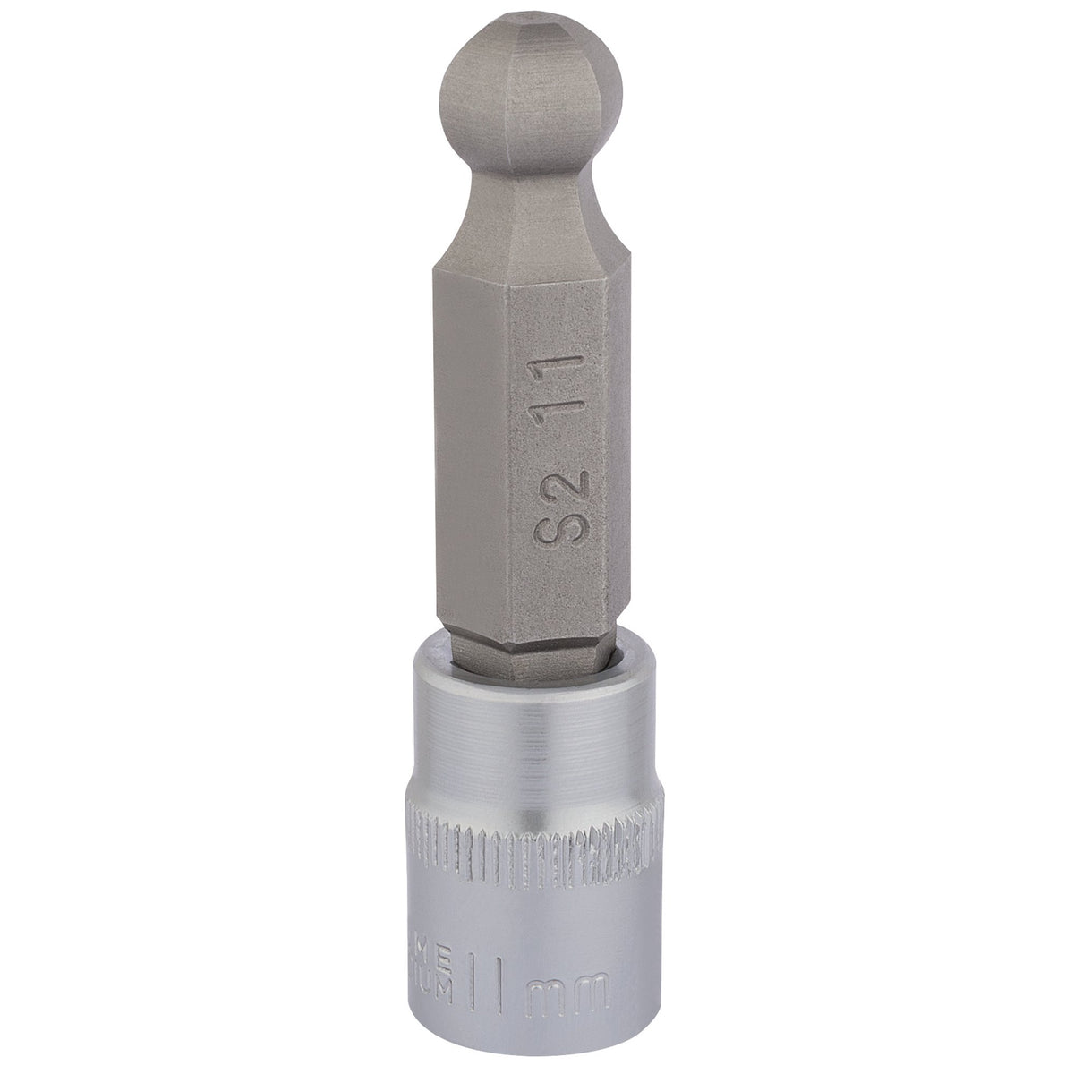 DRAPER 3/8" Sq. Dr. Ball End Hexagonal Socket Bits (11mm) : Model No. D-HEX-BALL/B