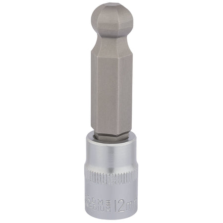 DRAPER 3/8" Sq. Dr. Ball End Hexagonal Socket Bits (12mm) : Model No. D-HEX-BALL/B