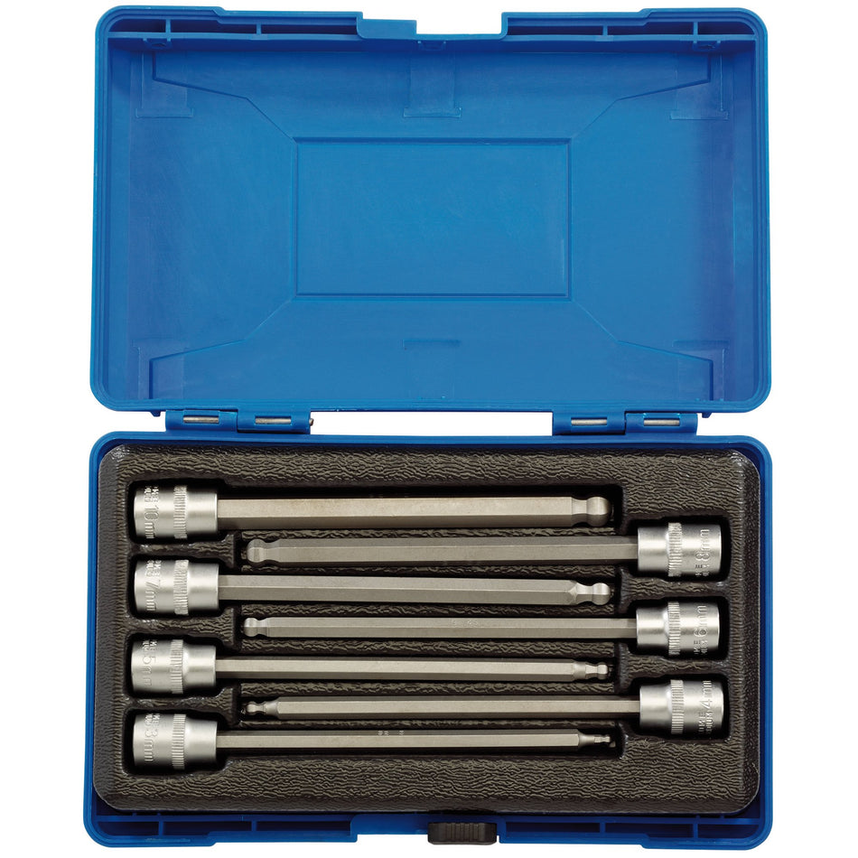 DRAPER 3/8" Sq. Dr. Hexagonal Socket Bit Set (7 piece): Model No. D-HEX-B/7/150