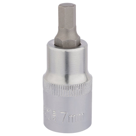 DRAPER 1/2" Sq. Dr. Hexagonal Socket Bits (7mm) : Model No. H-HEX/B