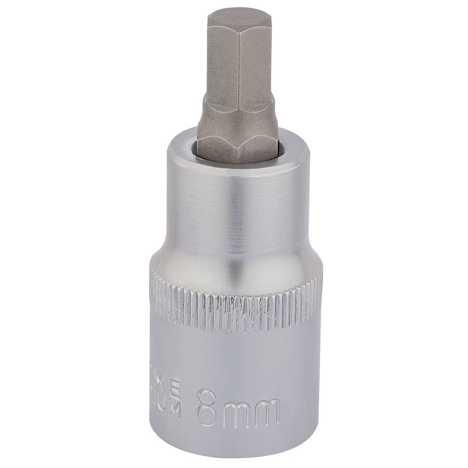 DRAPER 1/2" Sq. Dr. Hexagonal Socket Bits (8mm) : Model No. H-HEX/B