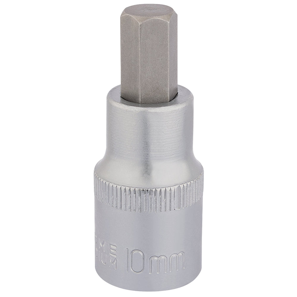 DRAPER 1/2" Sq. Dr. Hexagonal Socket Bits (10mm) : Model No. H-HEX/B