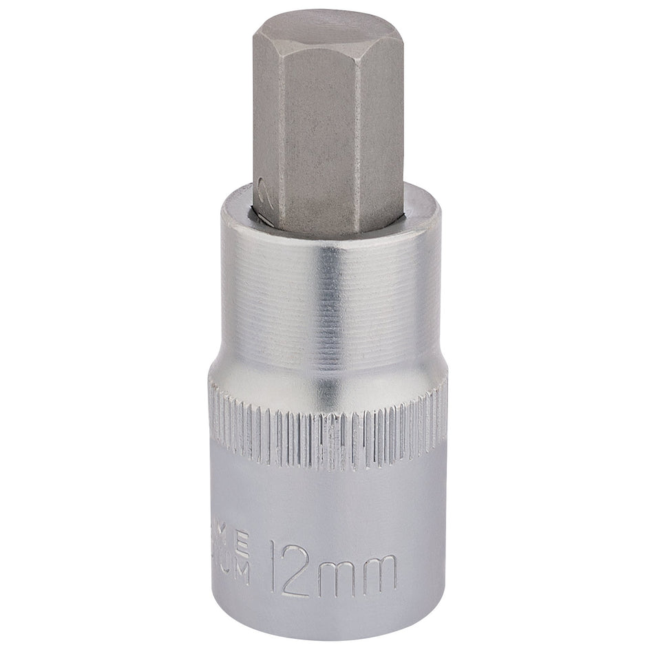 DRAPER 1/2" Sq. Dr. Hexagonal Socket Bits (12mm) : Model No. H-HEX/B