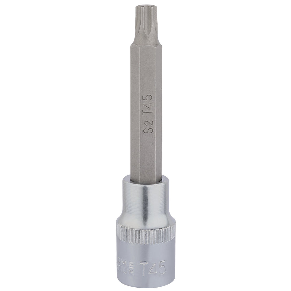 DRAPER T45 x 100mm 1/2" Square Drive Draper TX-STAR Socket Bit : Model No. H-TX/B