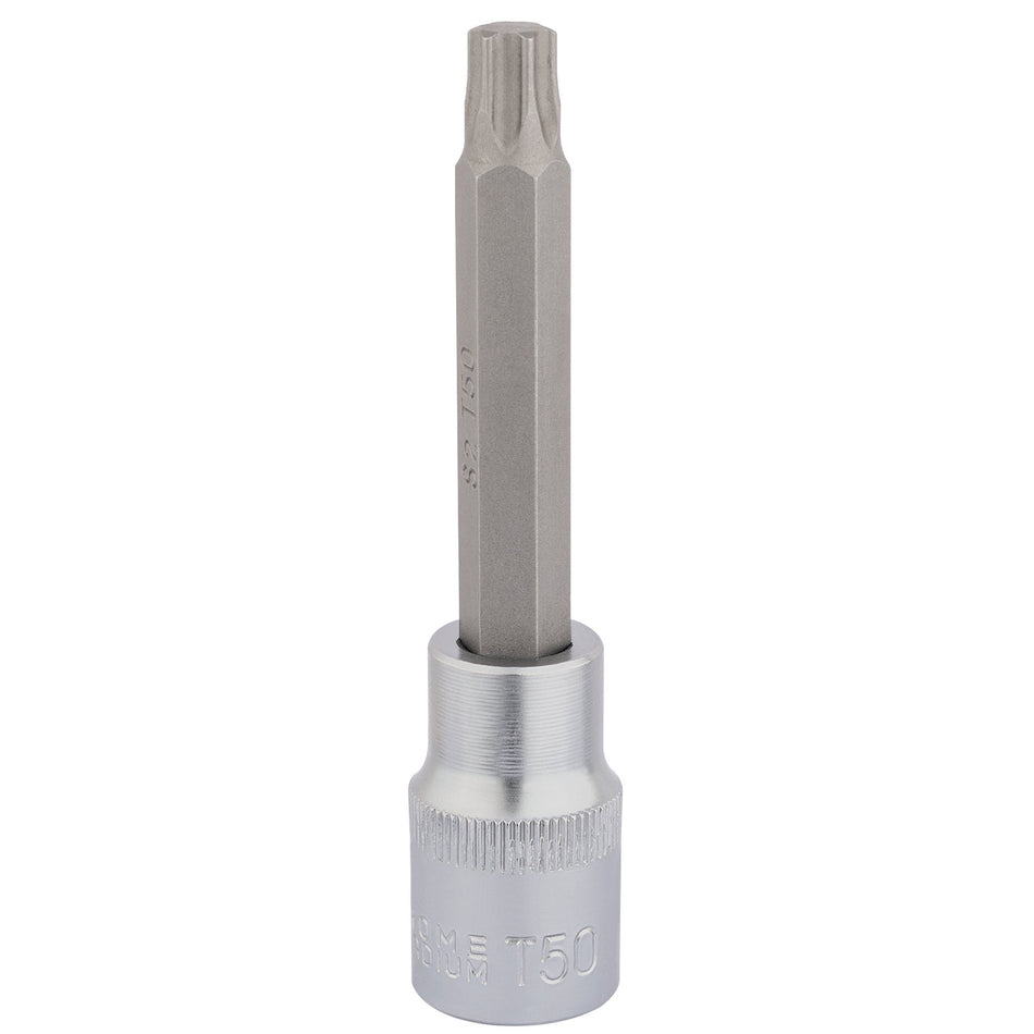 DRAPER T50 x 100mm 1/2" Square Drive Draper TX-STAR Socket Bit : Model No. H-TX/B