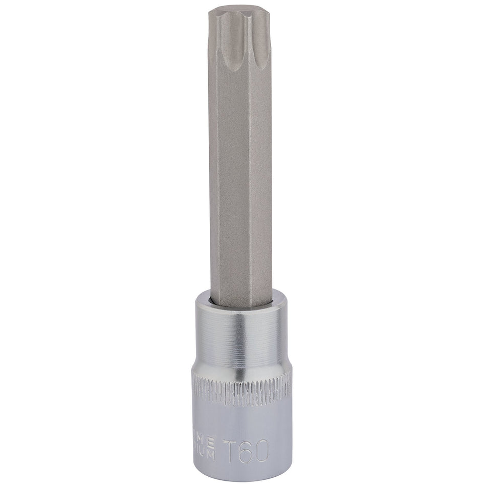 DRAPER T60 x 100mm 1/2" Square Drive Draper TX-STAR Socket Bit : Model No. H-TX/B