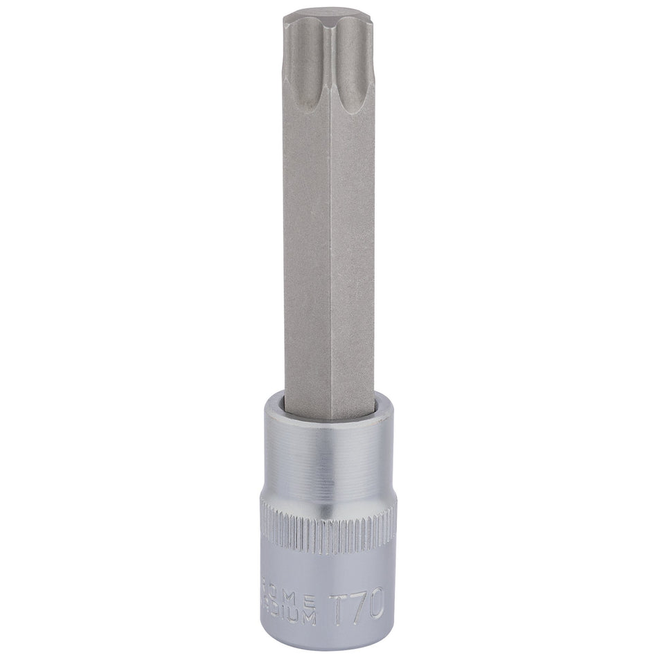 DRAPER T70 x 100mm Draper TX-STAR 1/2" Square Drive Socket Bit : Model No. H-TX/B