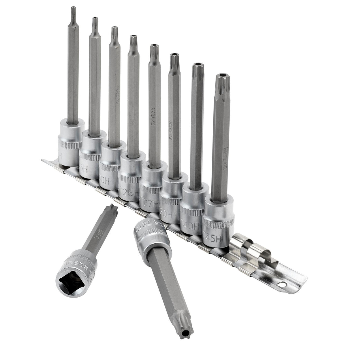 DRAPER 3/8" Sq. Dr. Draper TX STAR Security Socket Bit Set (10 Piece) : Model No. D-TXT/10/100