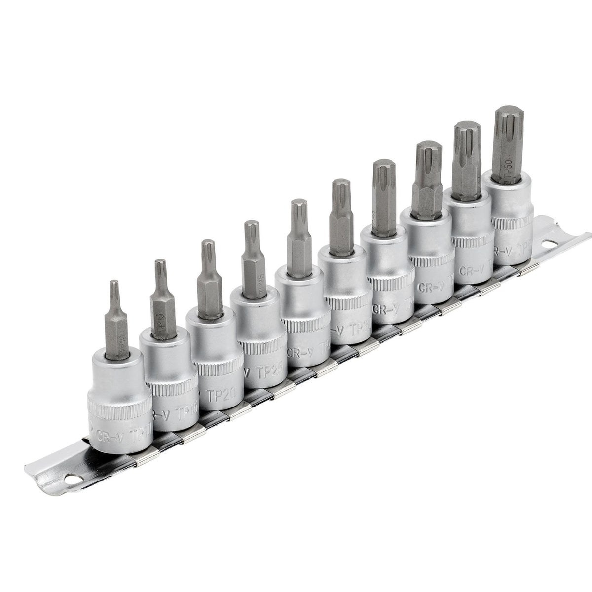 DRAPER 3/8" Sq. Dr. Draper TX STAR Plus Socket Bit Set (10 Piece) : Model No. D-TXP/10/55