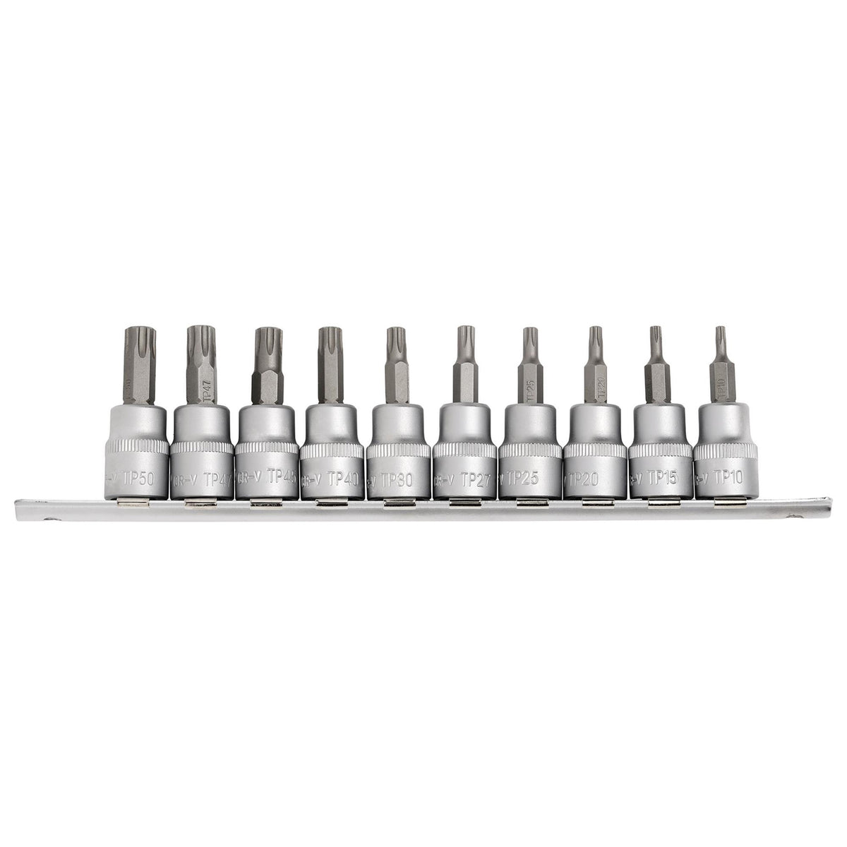 DRAPER 3/8" Sq. Dr. Draper TX STAR Plus Socket Bit Set (10 Piece) : Model No. D-TXP/10/55