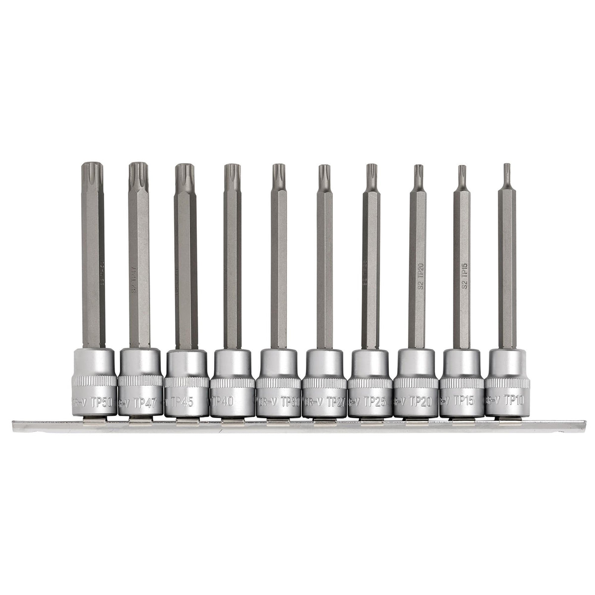 DRAPER 3/8" Sq. Dr. Draper TX STAR Plus Socket Bit Set (10 Piece) : Model No. D-TXP/10/100