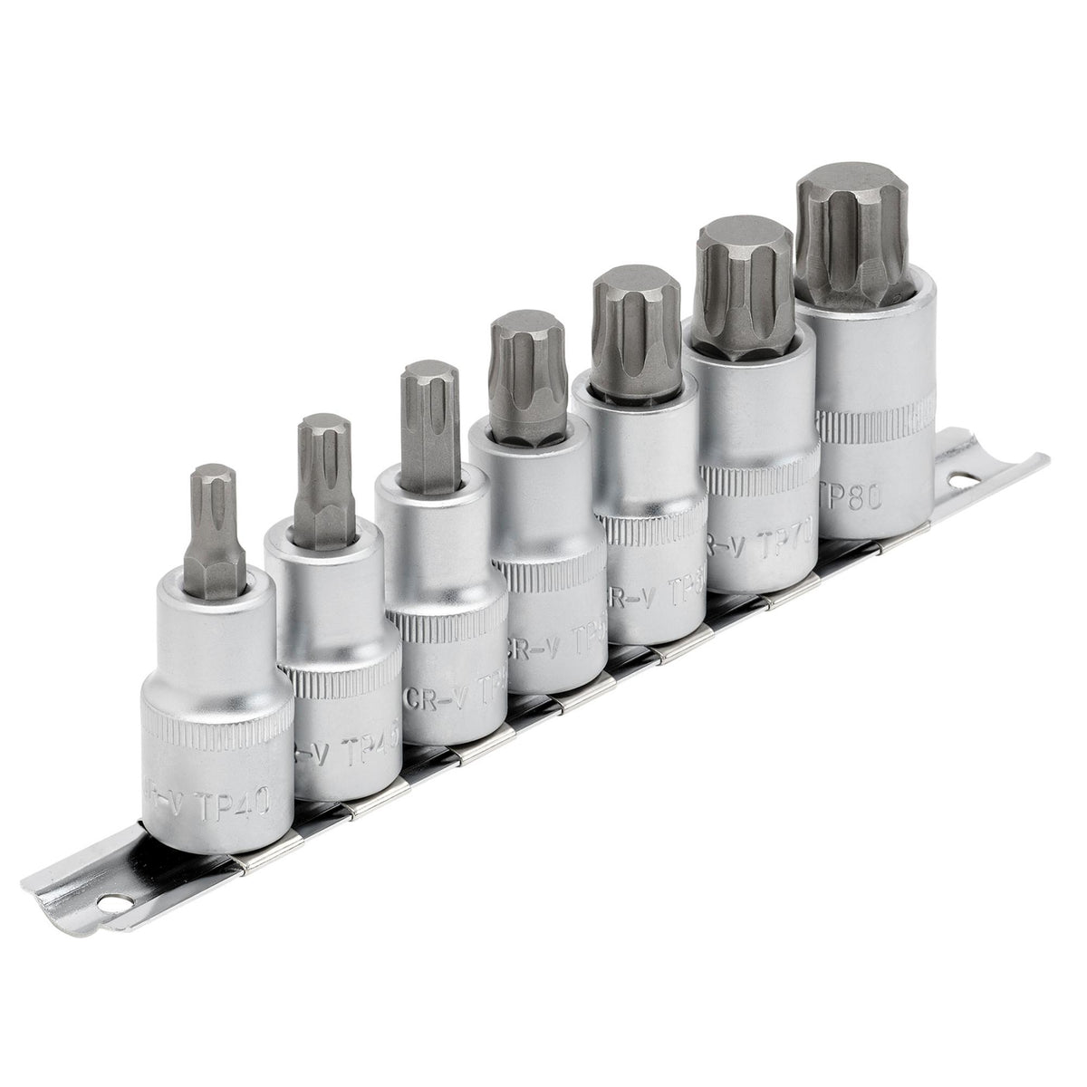 DRAPER 1/2" Sq. Dr. Draper TX STAR Plus Socket Bit Set (7 Piece) : Model No. H-TXP/7/50