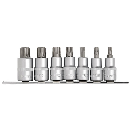 DRAPER 1/2" Sq. Dr. Draper TX STAR Plus Socket Bit Set (7 Piece) : Model No. H-TXP/7/50